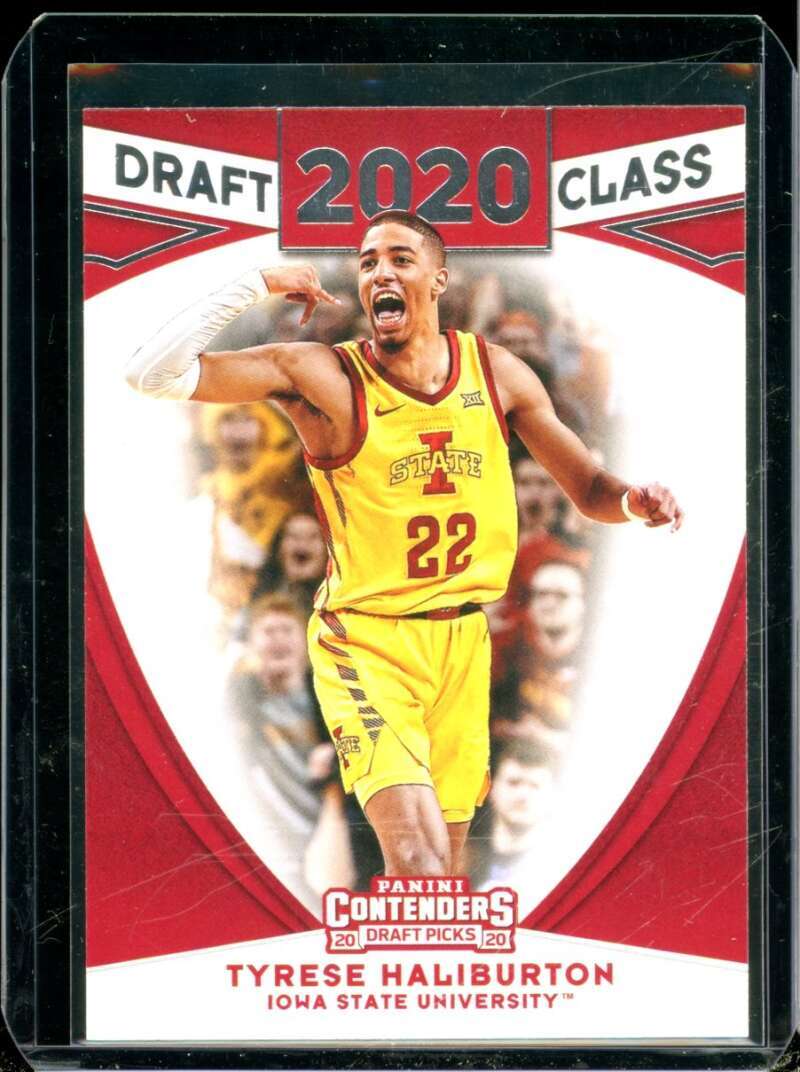 Tyrese Haliburton RC 2020-21 Panini Contenders Draft Picks Draft Class Red #1  Image 1