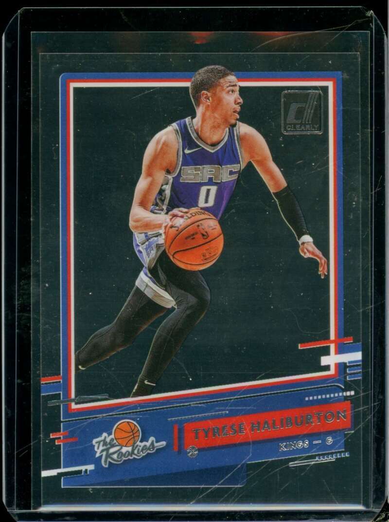 Tyrese Haliburton Rookie Card 2020-21 Clearly Donruss The Rookies #5  Image 1