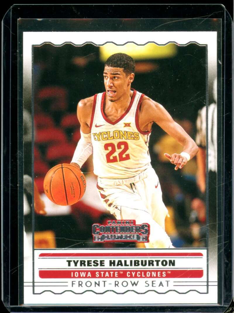 Tyrese Haliburton Rookie 2020-21 Panini Contenders Draft Pick Front-Row Seat #8  Image 1