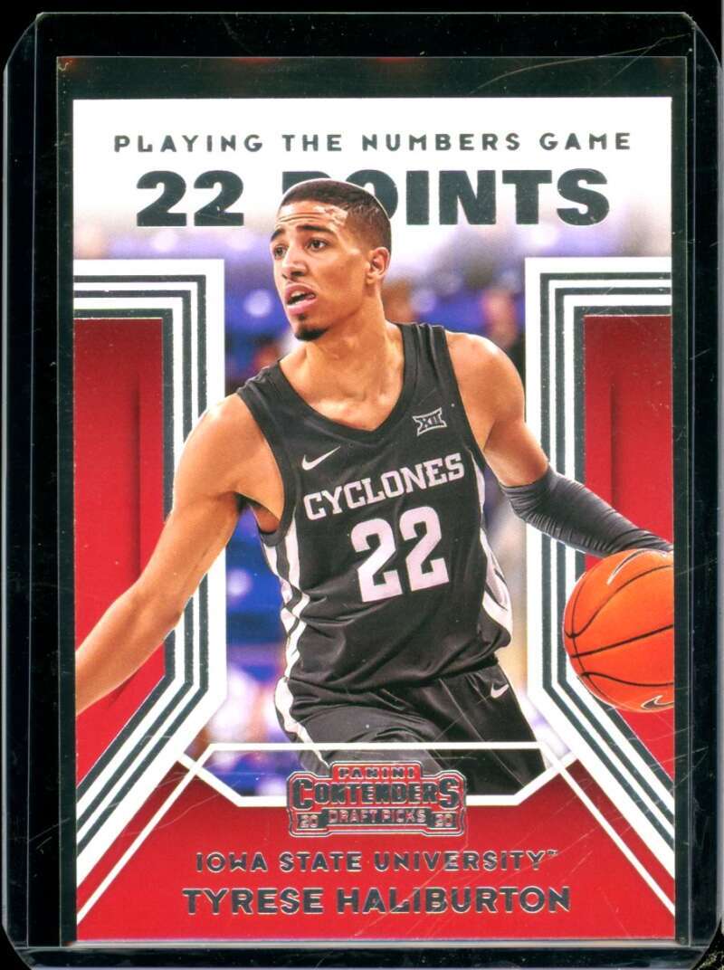 Tyrese Haliburton 2020-21 Panini Contenders Draft Picks Playing Numbers Game #8  Image 1