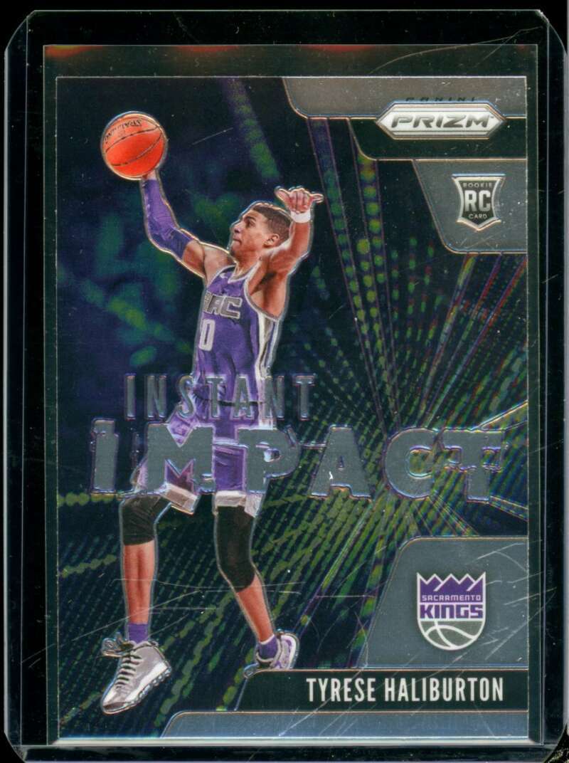 Tyrese Haliburton Rookie Card 2020-21 Panini Prizm Instant Impact #9  Image 1
