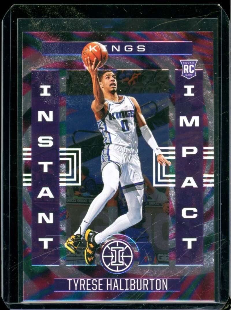 Tyrese Haliburton Rookie Card 2020-21 Panini Illusions Instant Impact #9  Image 1