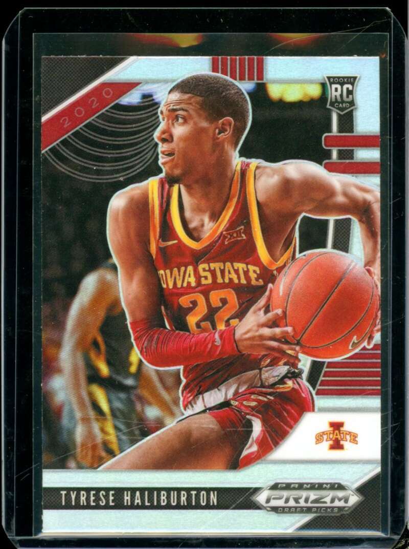Tyrese Haliburton Rookie 2020-21 Panini Prizm Draft Picks Prizms Silver #10  Image 1