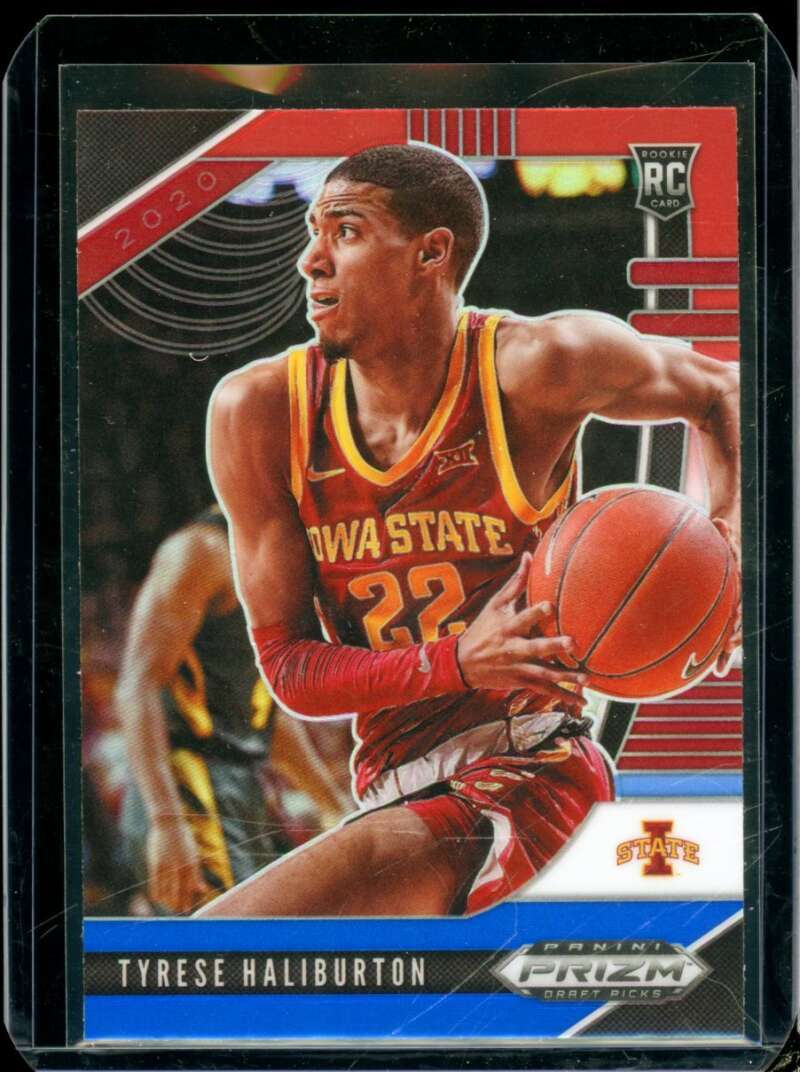 Tyrese Haliburton 2020-21 Panini Prizm Draft Picks Prizms Red White and Blue #10  Image 1