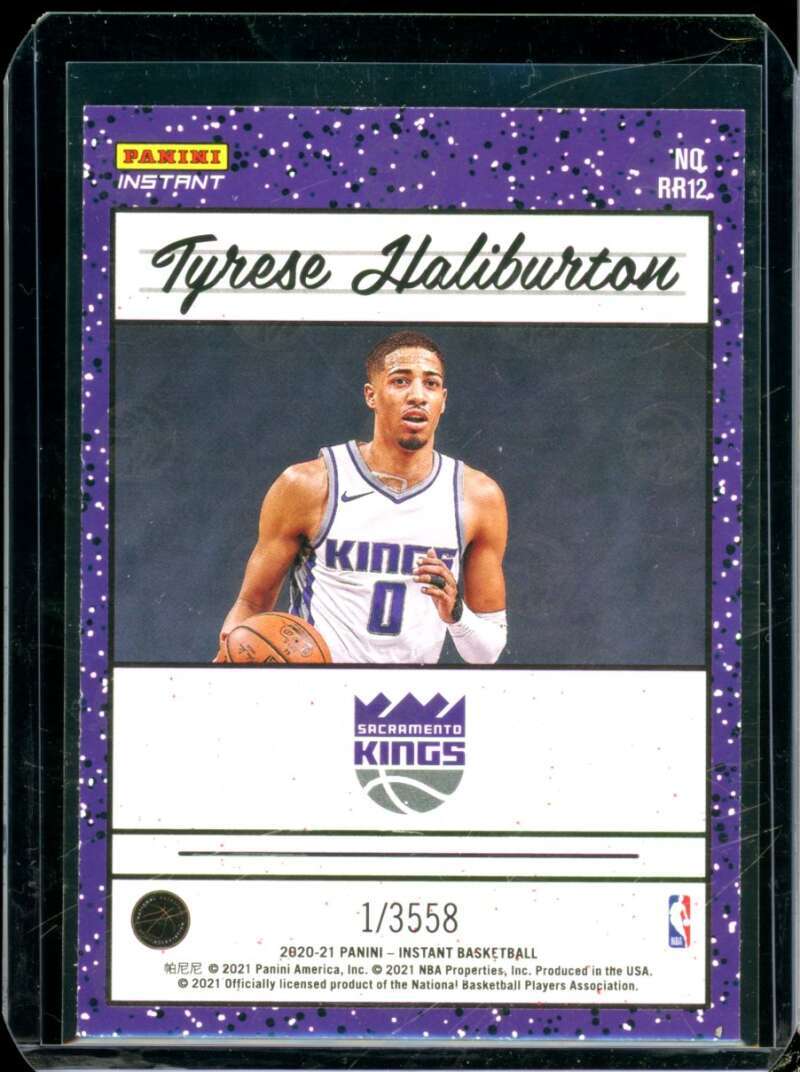 Tyrese Haliburton Rookie Card 2020-21 Panini Instant Rated Rookies /3558 #RR12  Image 2