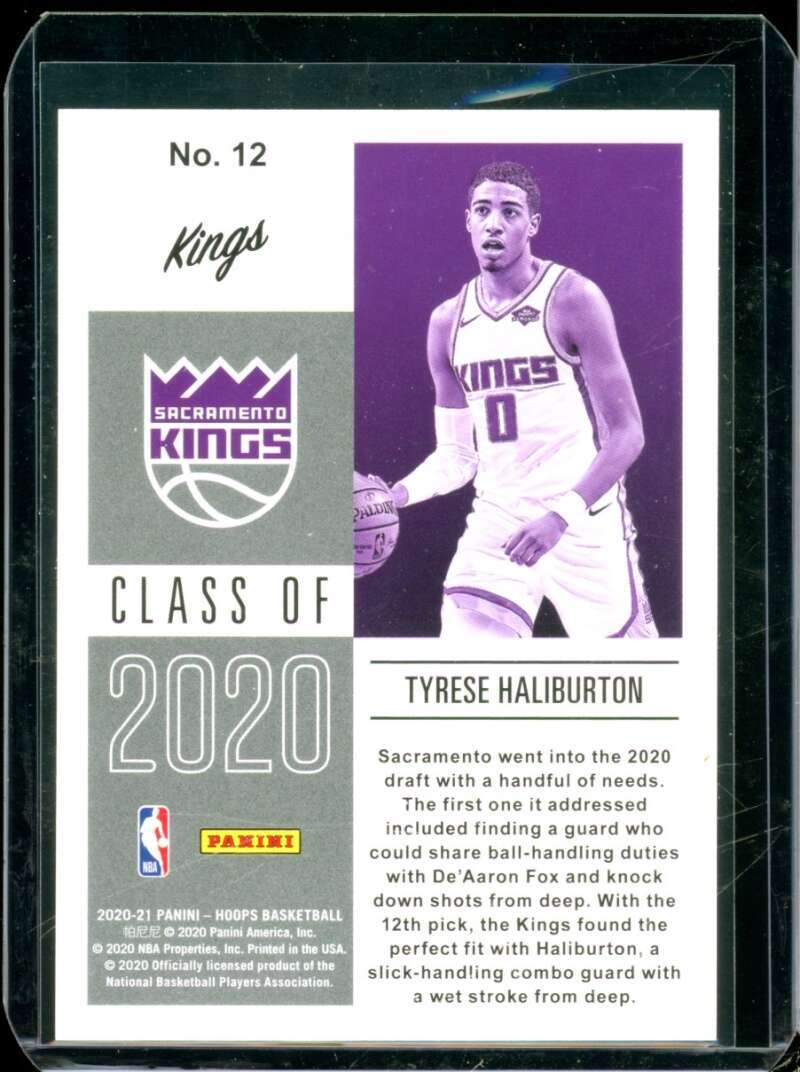 Tyrese Haliburton Rookie Card 2020-21 Hoops Class of 2020 #12  Image 2