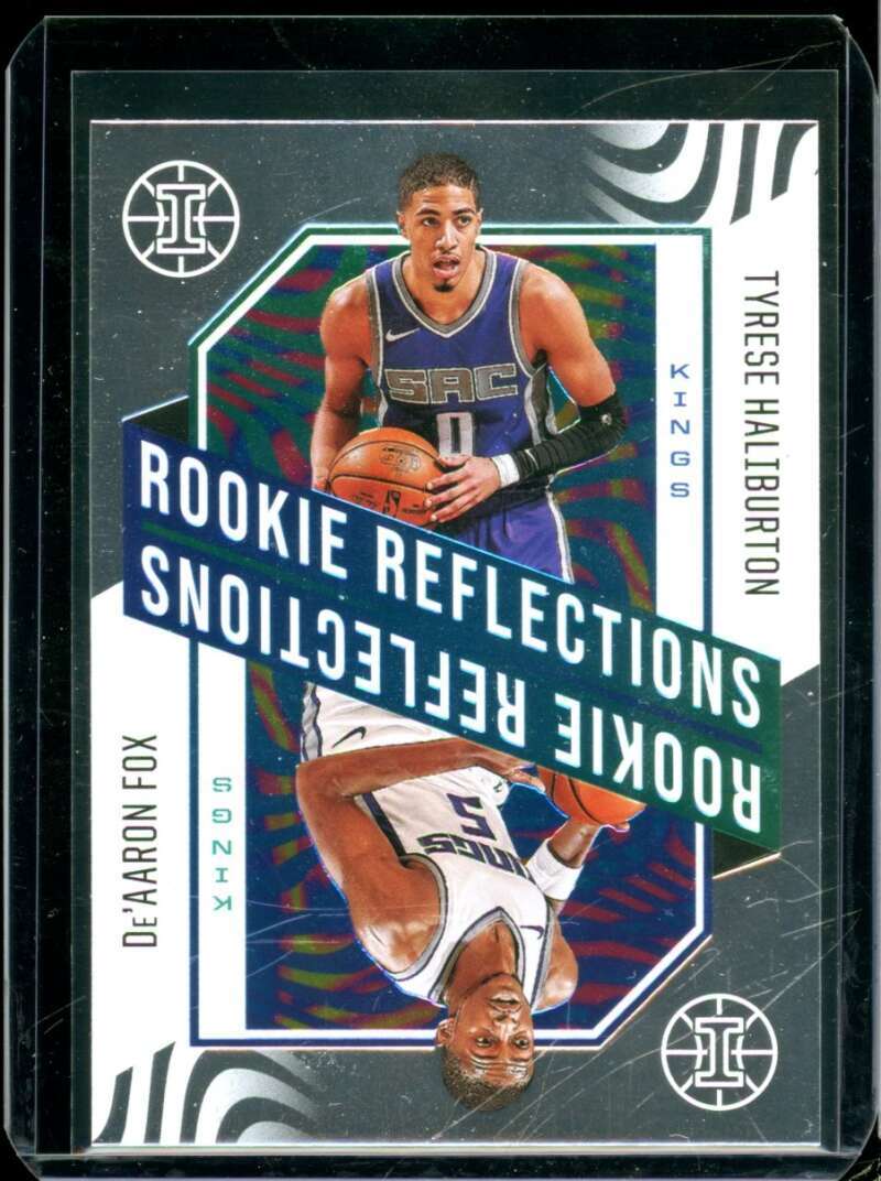 Tyrese Haliburton /De'Aaron Fox 2020-21 Panini Illusions Rookie Reflections #12  Image 1