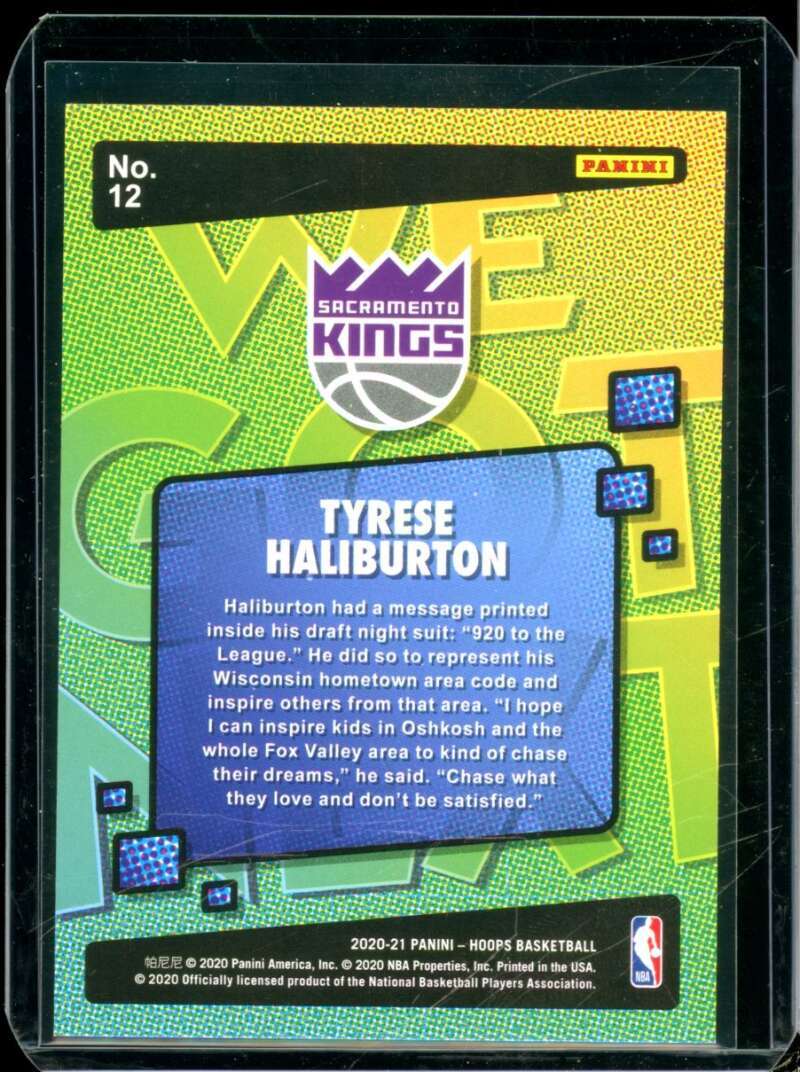 Tyrese Haliburton Rookie Card 2020-21 Hoops We Got Next #12  Image 2
