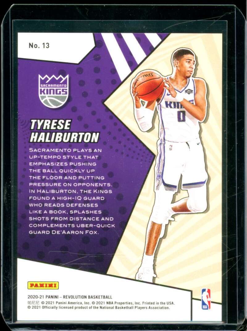 Tyrese Haliburton Rookie Card 2020-21 Panini Revolution Rookie Revolution #13  Image 2