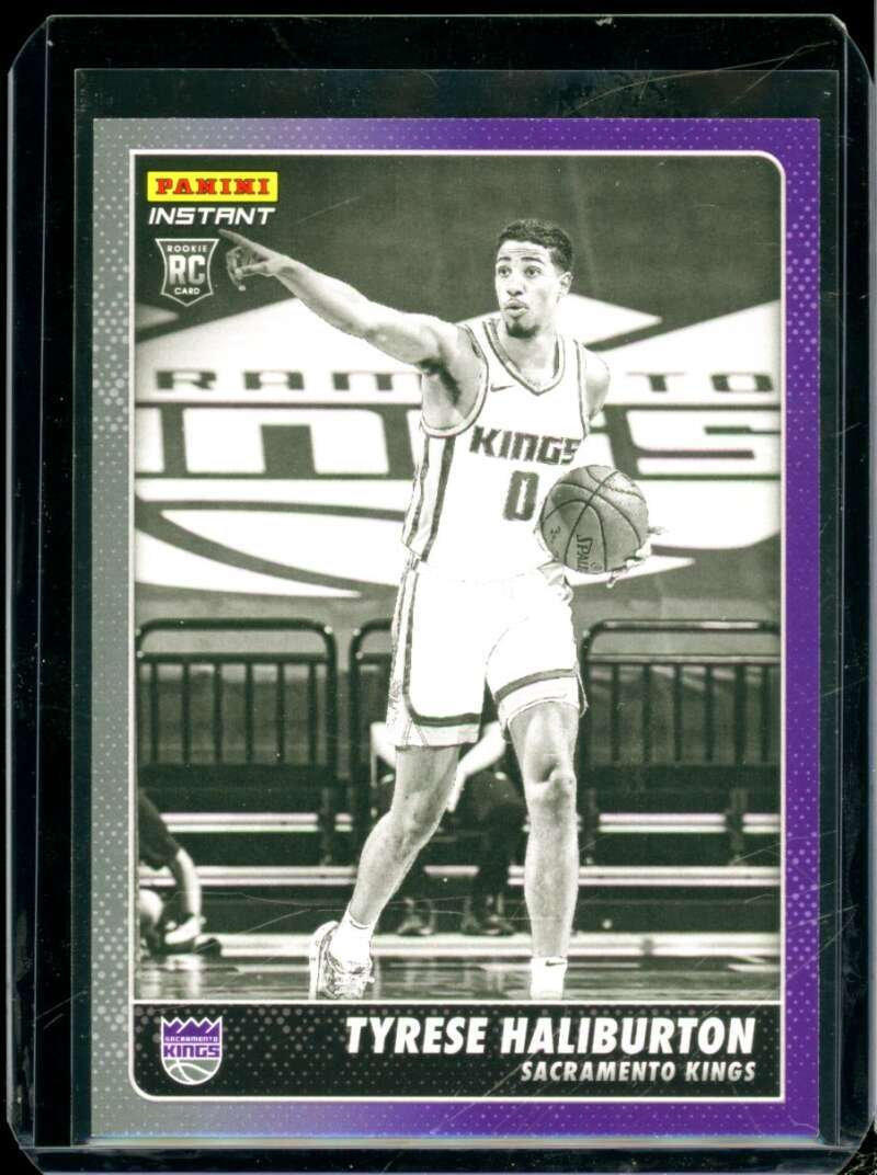 Tyrese Haliburton RC 2020-21 Panini Instant Black and White Rookies /1280 #BW14  Image 1