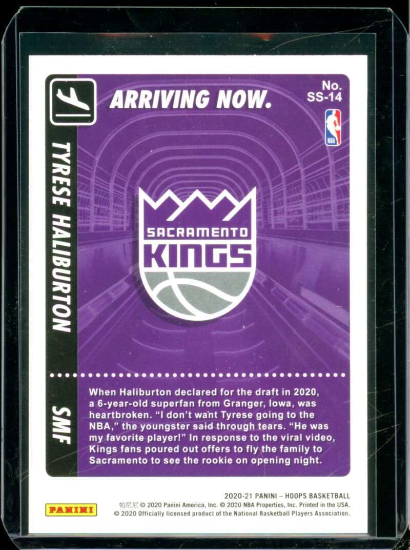 Tyrese Haliburton Rookie Card 2020-21 Hoops Arriving Now #14  Image 2