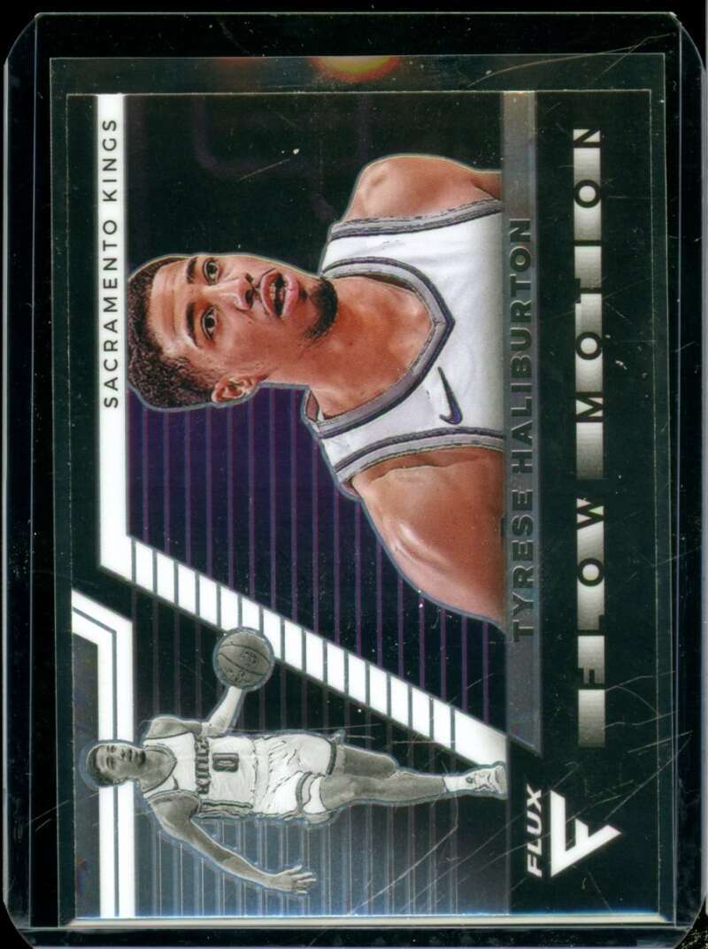 Tyrese Haliburton Rookie Card 2020-21 Panini Flux Flow Motion #19  Image 1
