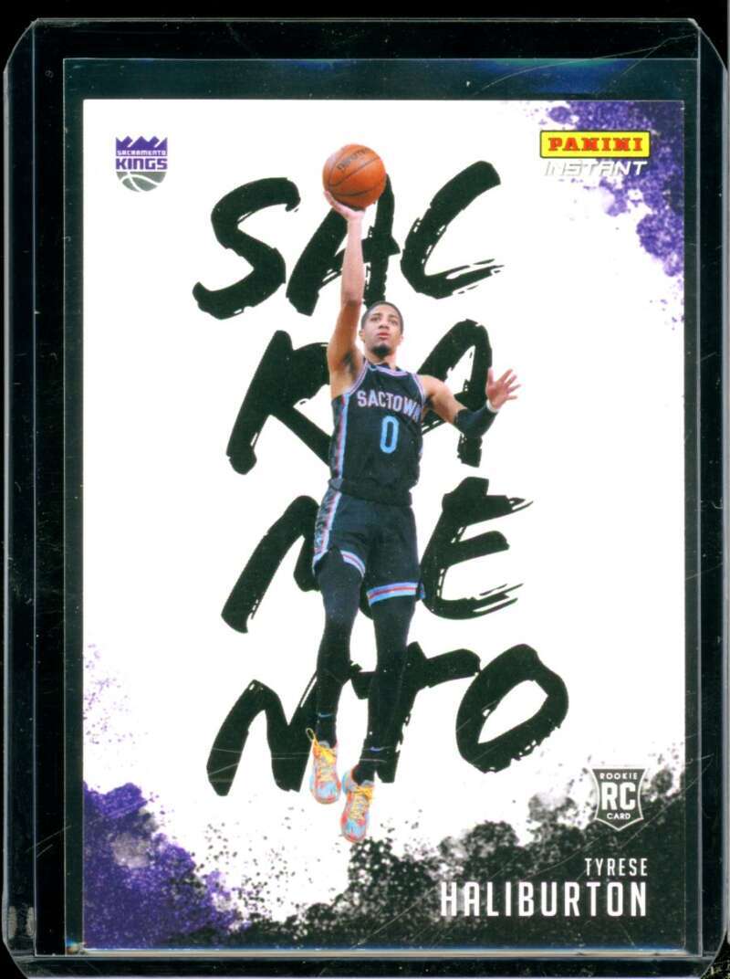 Tyrese Haliburton Rookie Card 2020-21 Panini Instant My City /2390 #MC-25  Image 1