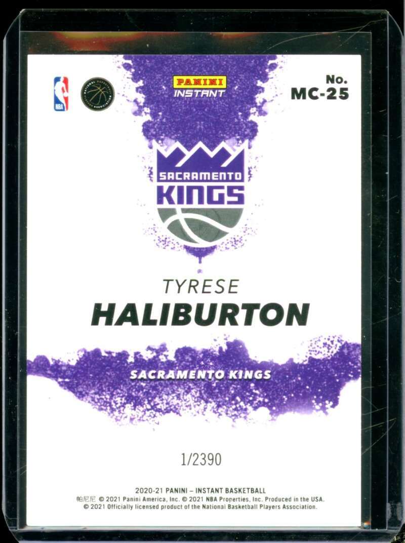Tyrese Haliburton Rookie Card 2020-21 Panini Instant My City /2390 #MC-25  Image 2