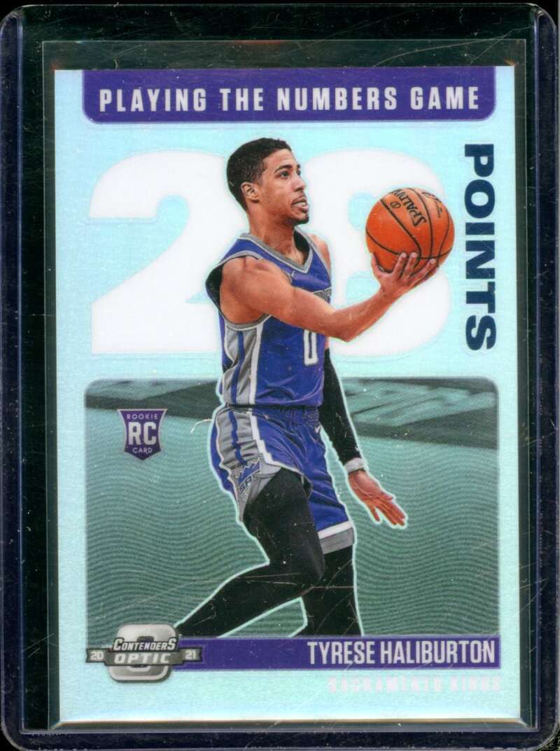 Tyrese Haliburton RC 2020-21 Panini Contenders Optic Playing the Number Game #29  Image 1
