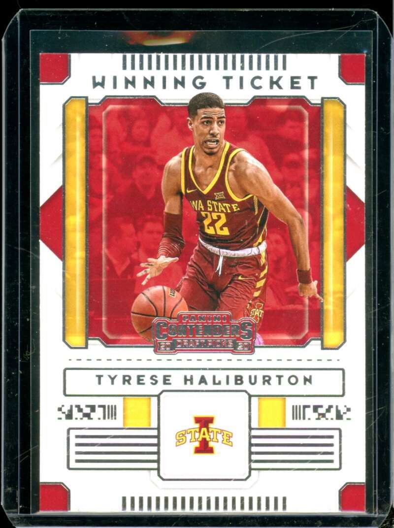 Tyrese Haliburton RC 2020-21 Panini Contenders Draft Picks Winning Tickets #34  Image 1