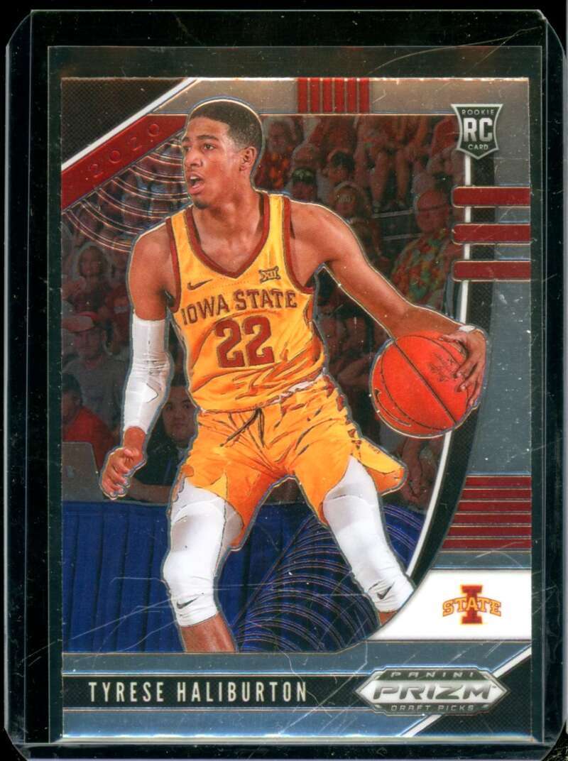 Tyrese Haliburton Rookie Card 2020-21 Panini Prizm Draft Picks #50  Image 1