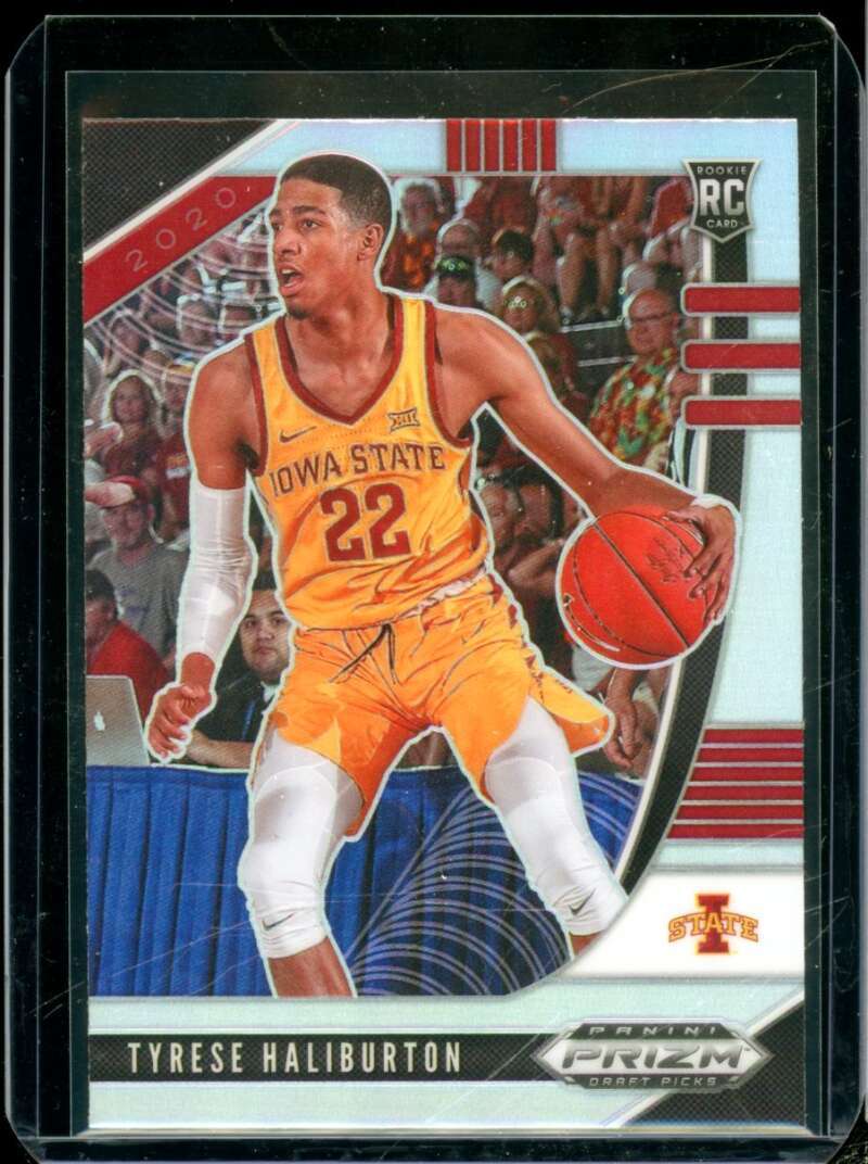 Tyrese Haliburton Rookie 2020-21 Panini Prizm Draft Picks Prizms Silver #50  Image 1