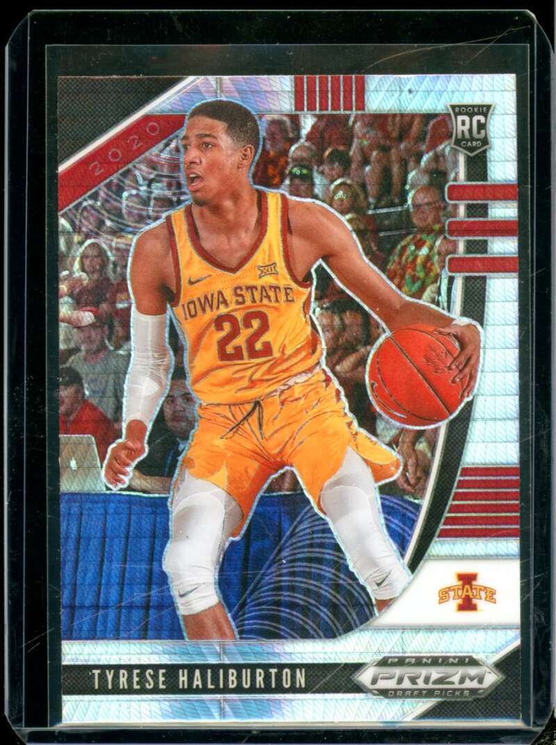 Tyrese Haliburton Rookie 2020-21 Panini Prizm Draft Picks Prizms Fast Break #50  Image 1