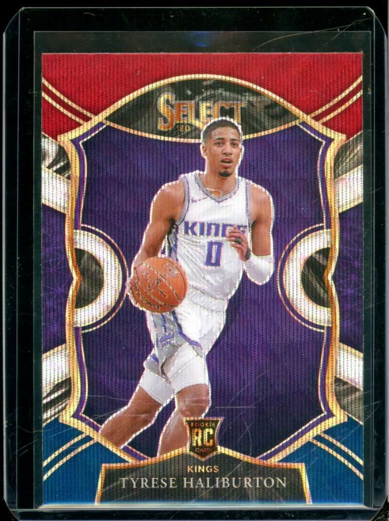 Tyrese Haliburton Rookie Card 2020-21 Select Prizms Tri-Color #72  Image 1