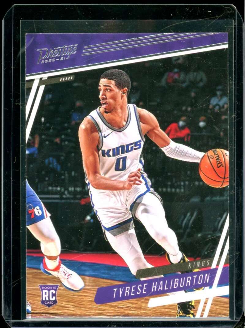 Tyrese Haliburton Rookie Card 2020-21 Panini Chronicles Prestige #73  Image 1