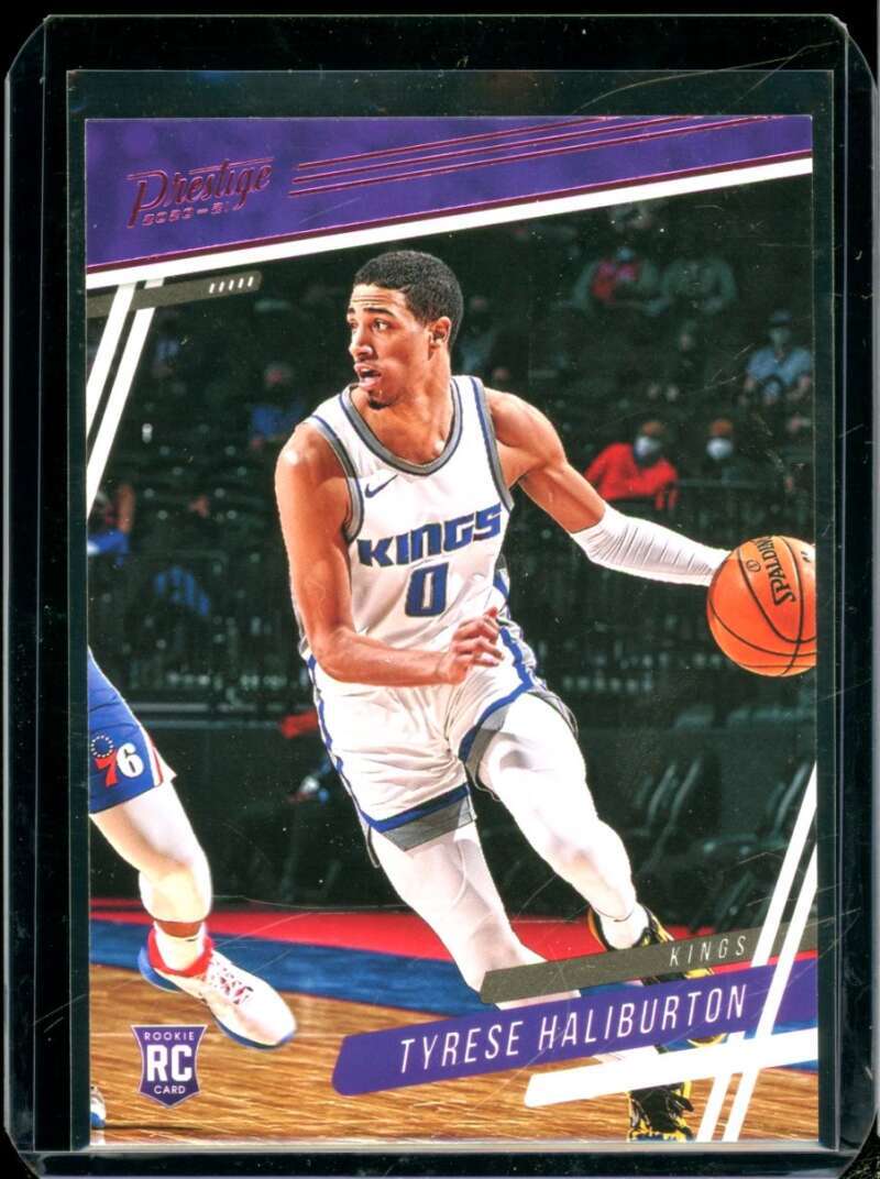 Tyrese Haliburton Rookie Card 2020-21 Panini Chronicles Prestige Pink #73  Image 1