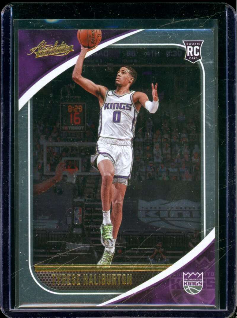 Tyrese Haliburton Rookie Card 2020-21 Absolute Memorabilia Thick #86  Image 1