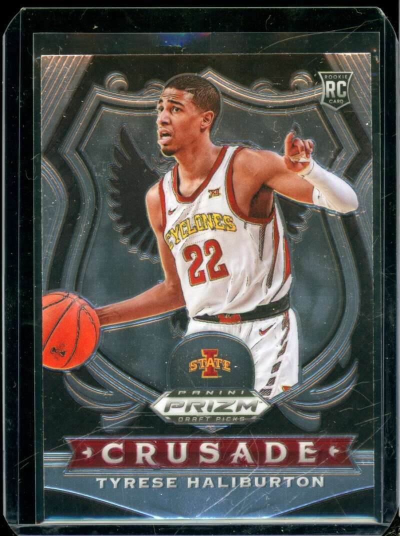 Tyrese Haliburton Rookie Card 2020-21 Panini Prizm Draft Picks #90  Image 1
