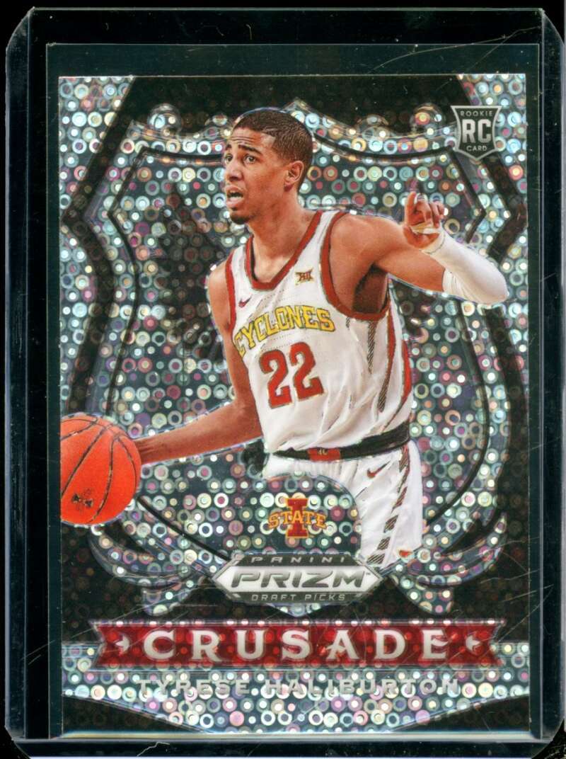 Tyrese Haliburton Rookie 2020-21 Panini Prizm Draft Picks Prizms Fast Break #90  Image 1