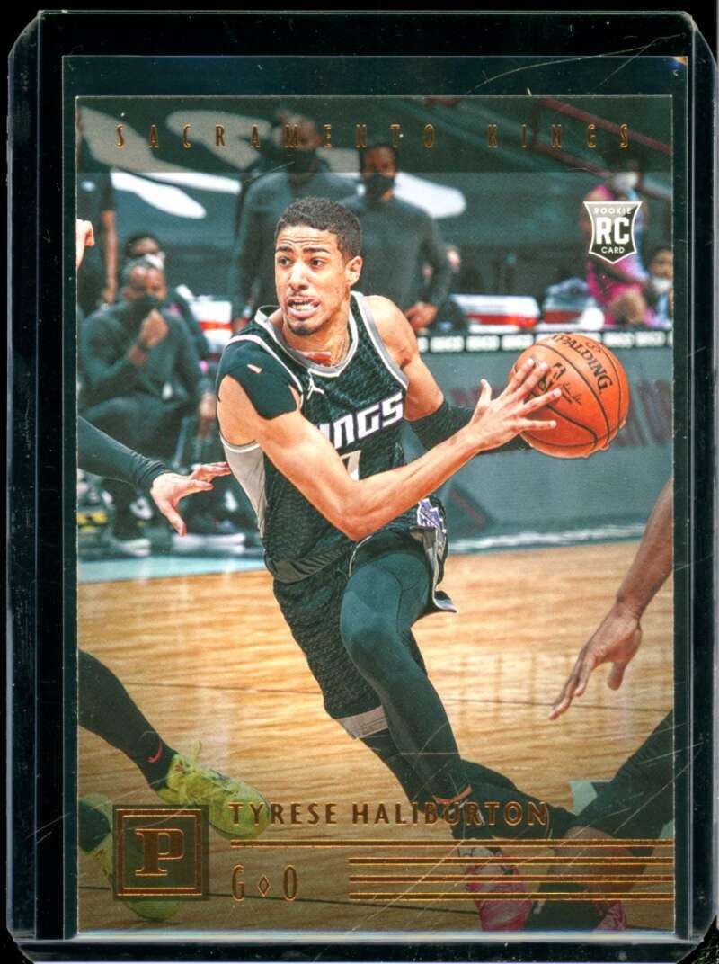 Tyrese Haliburton Rookie Card 2020-21 Panini Chronicles Panini Bronze #103  Image 1