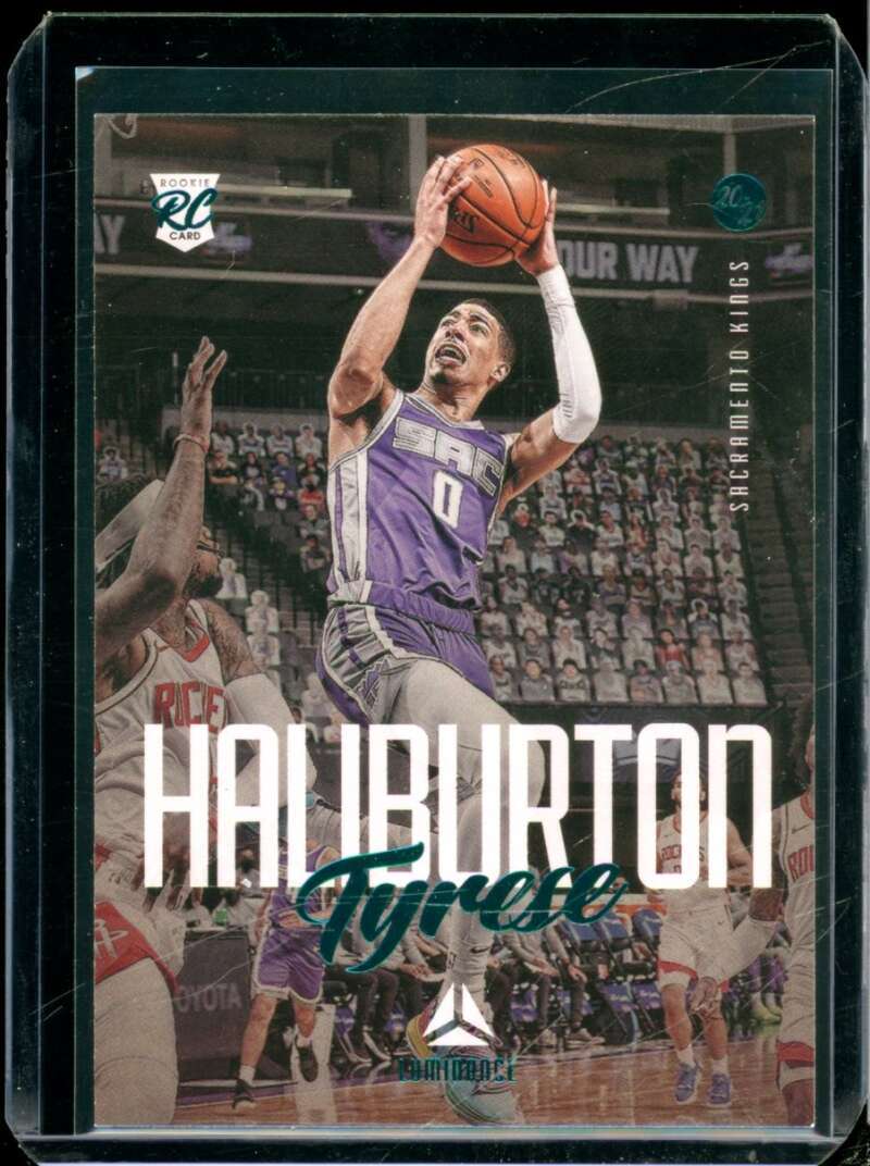 Tyrese Haliburton Rookie Card 2020-21 Panini Chronicles Luminance Teal #149  Image 1