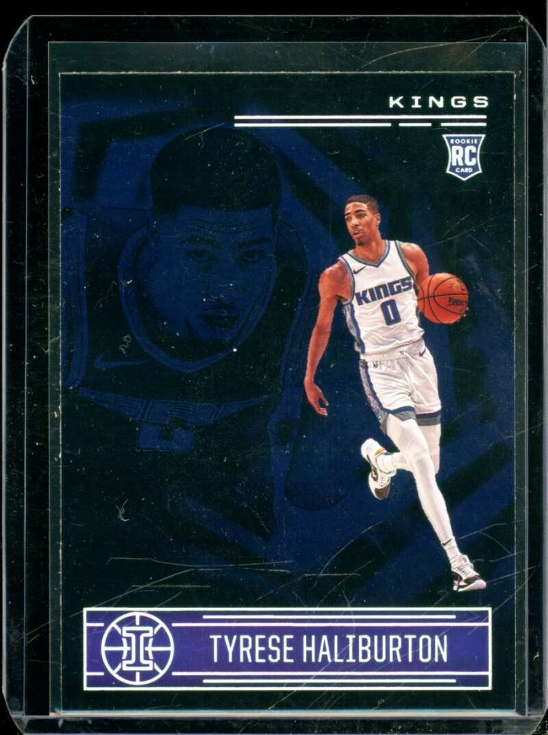 Tyrese Haliburton Rookie Card 2020-21 Panini Illusions Sapphire #153  Image 1