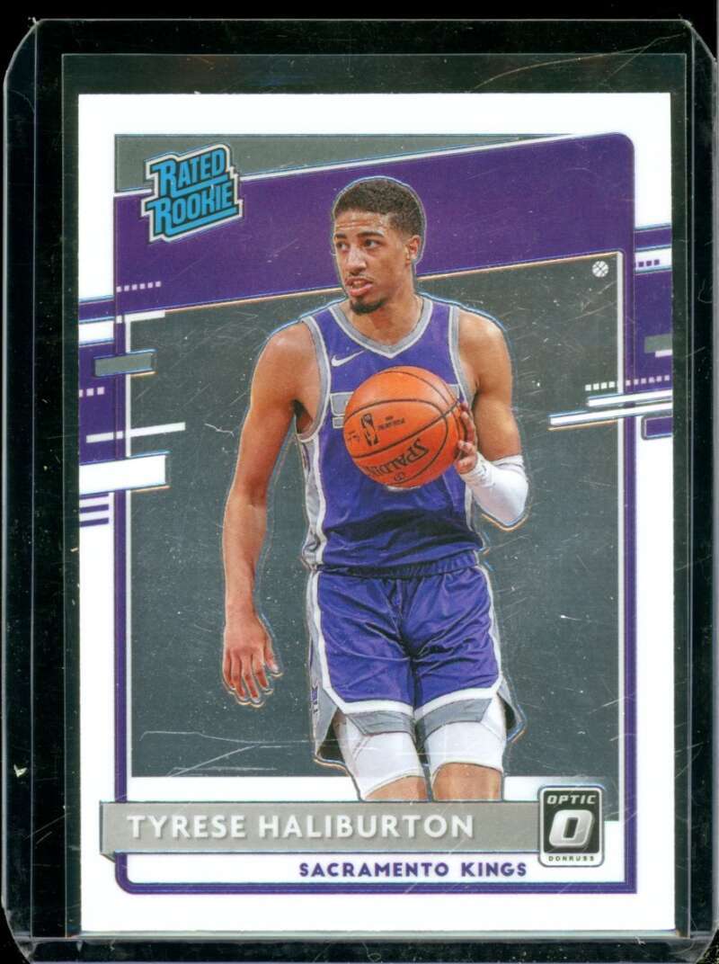Tyrese Haliburton Rookie Card 2020-21 Donruss Optic #162  Image 1