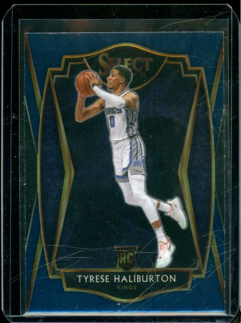 Tyrese Haliburton Rookie Card 2020-21 Select Blue Retail #189  Image 1