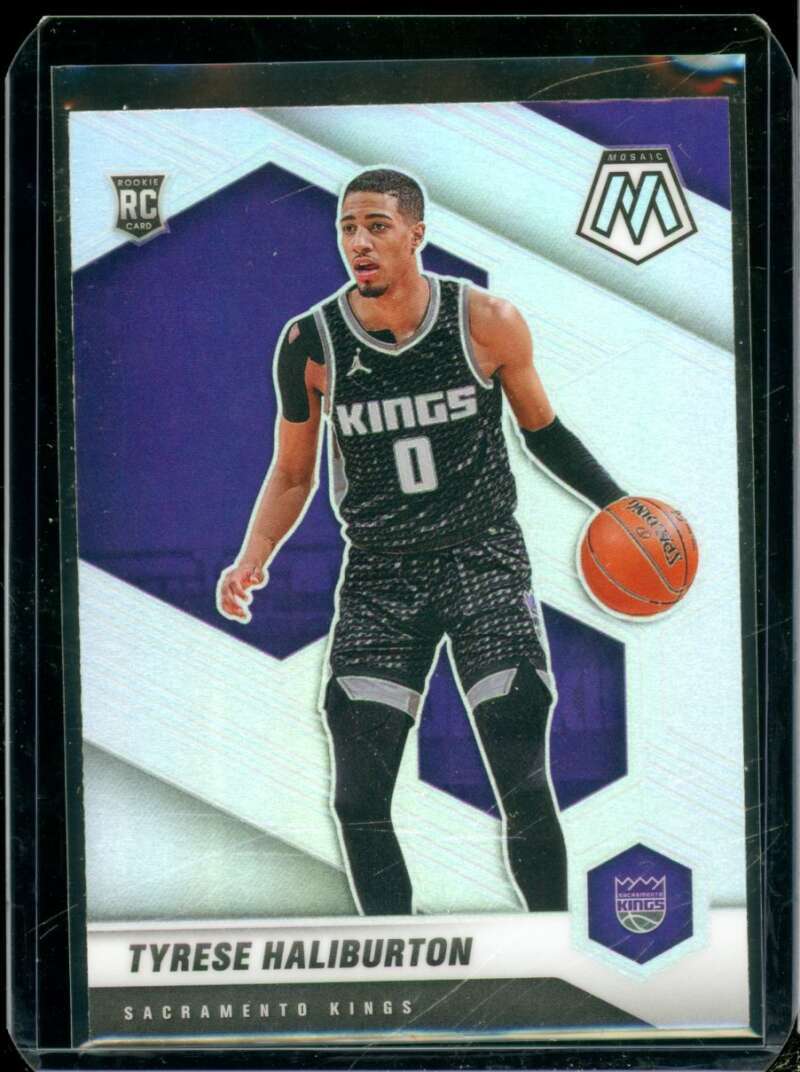 Tyrese Haliburton Rookie Card 2020-21 Panini Mosaic Silver #204  Image 1