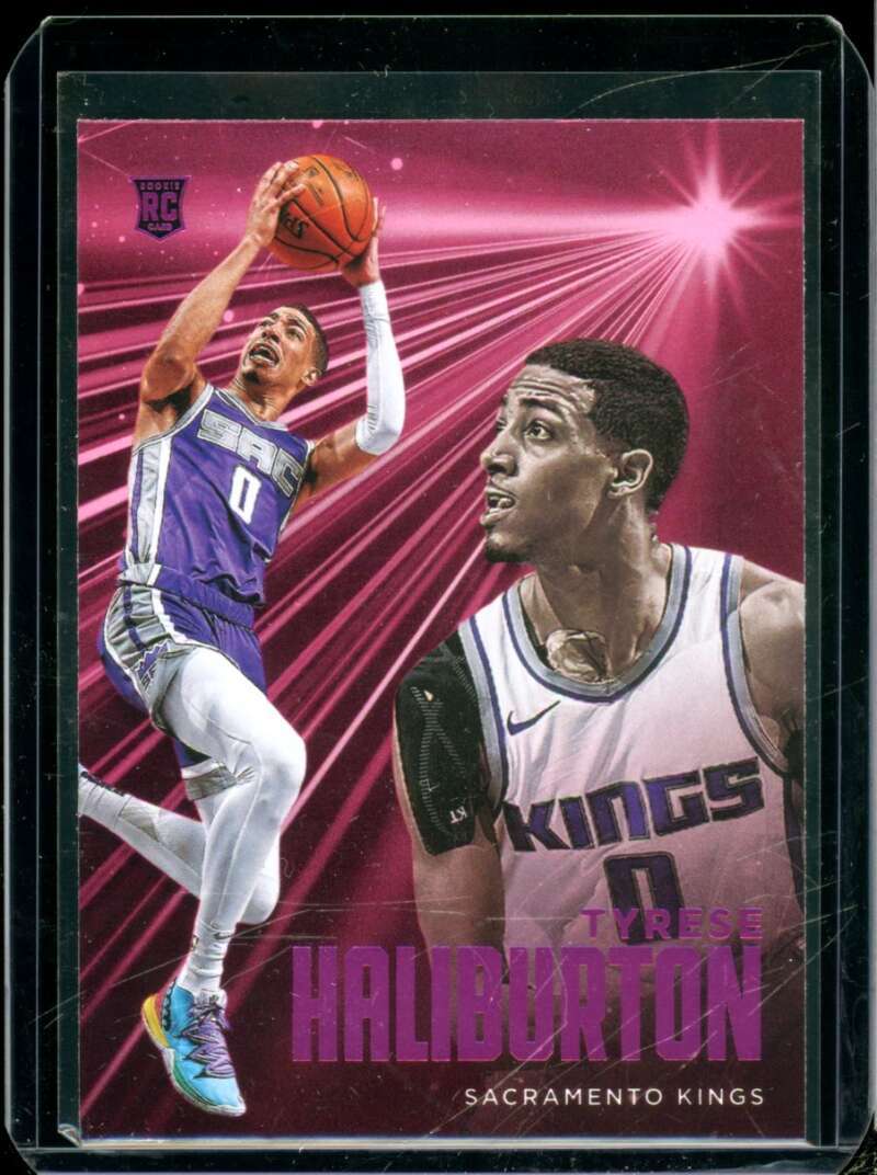 Tyrese Haliburton Rookie Card 2020-21 Panini Chronicles Pink #204  Image 1