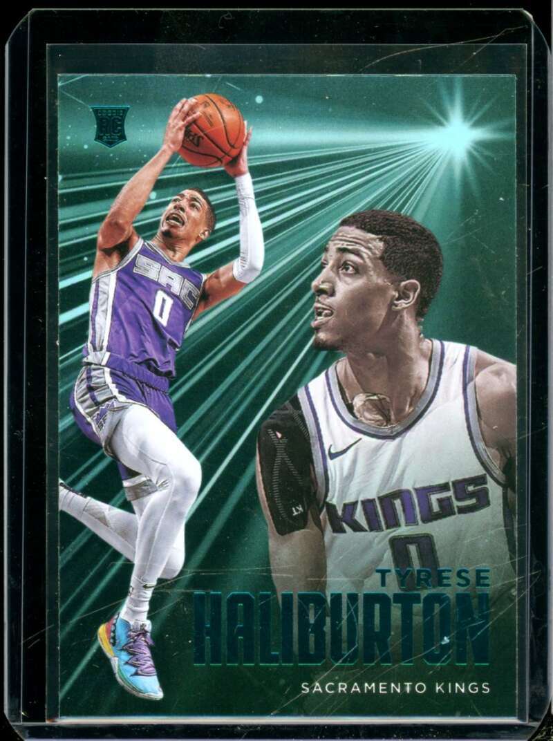 Tyrese Haliburton Rookie Card 2020-21 Panini Chronicles Teal #204  Image 1