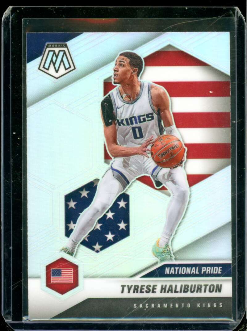 Tyrese Haliburton Rookie Card 2020-21 Panini Mosaic Silver #258  Image 1