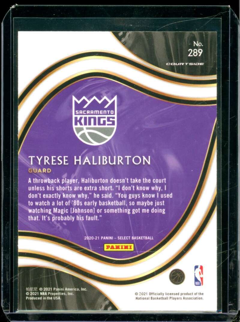 Tyrese Haliburton Rookie Card 2020-21 Select #289  Image 2