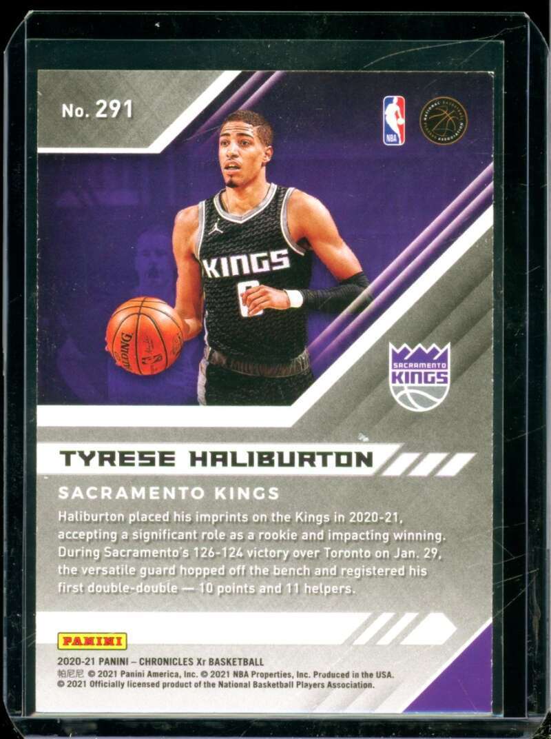 Tyrese Haliburton Rookie Card 2020-21 Panini Chronicles Pink XR #291  Image 2