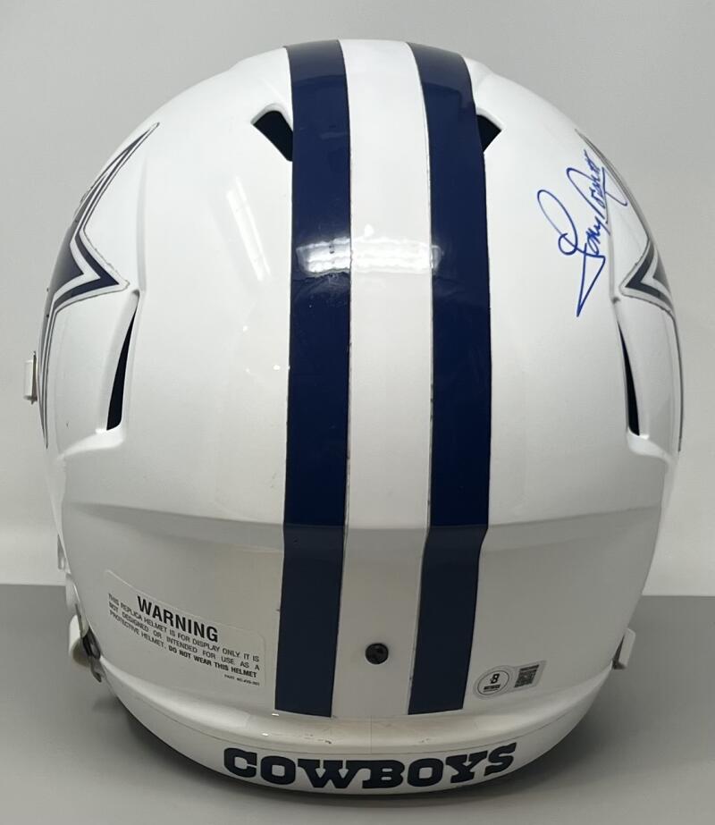 Tony Dorsett Autograph Signed Cowboys Full Size Football Helmet Beckett Authentic Image 4