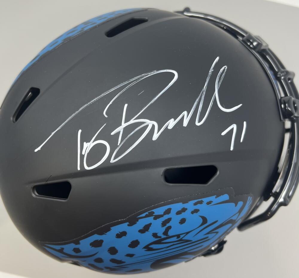 Tony Boselli Autograph Signed Jaguars Full Size Football Helmet Beckett Authentic Image 2