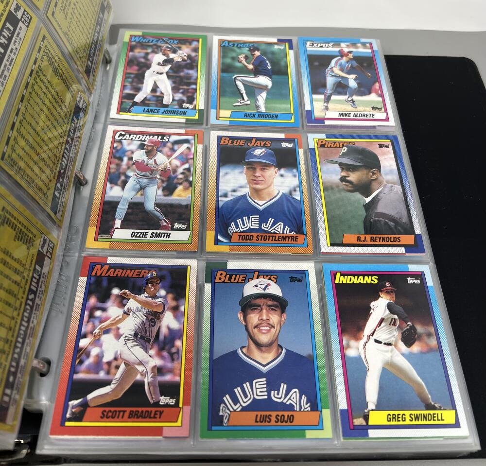 1990 Topps Baseball Binder Complete Set 1-792  NM or Bettere Image 3