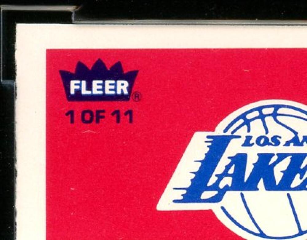 1986-87 Fleer Stickers #1 Kareem Abdul-Jabbar Card BGS BCCG 9 Near Mint+ Image 7