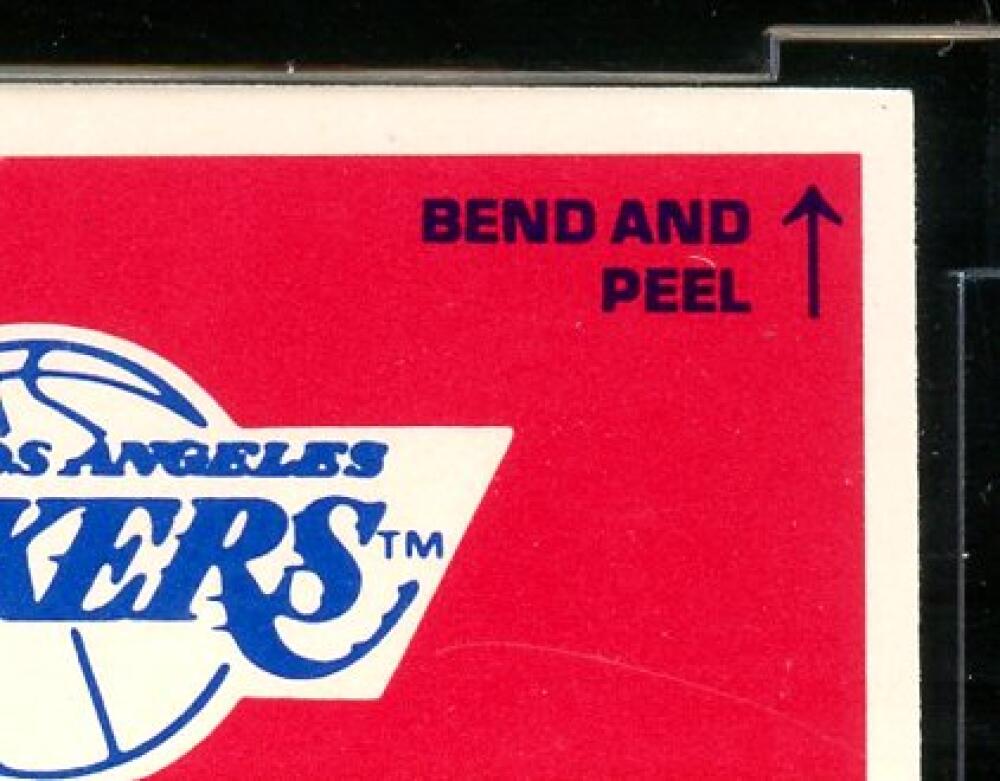 1986-87 Fleer Stickers #1 Kareem Abdul-Jabbar Card BGS BCCG 9 Near Mint+ Image 8