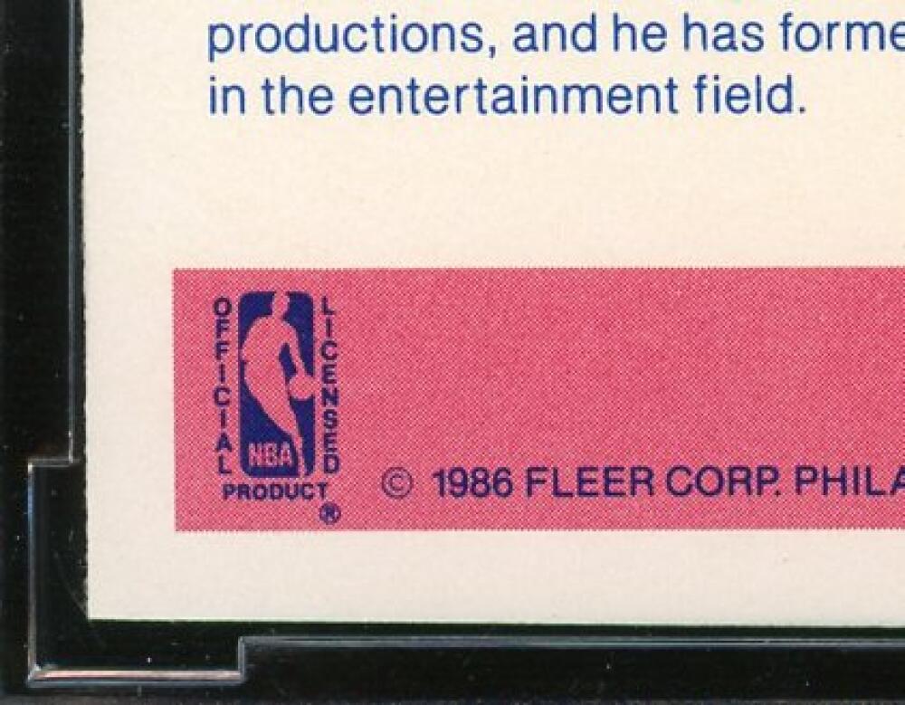 1986-87 Fleer Stickers #1 Kareem Abdul-Jabbar Card BGS BCCG 9 Near Mint+ Image 9