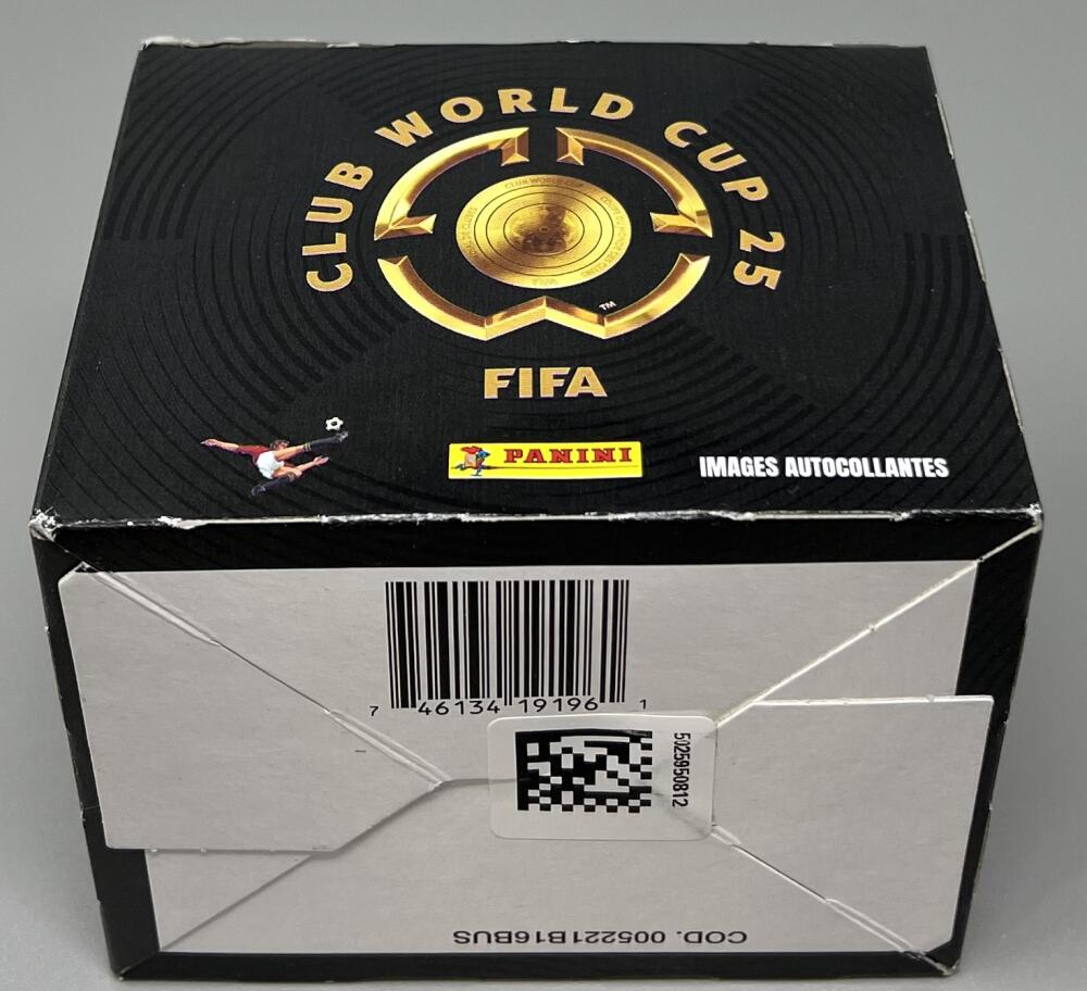 2025 Panini FIFA Club World Cup 50-Pack Soccer (Futbol) Sticker Collection Box Image 3