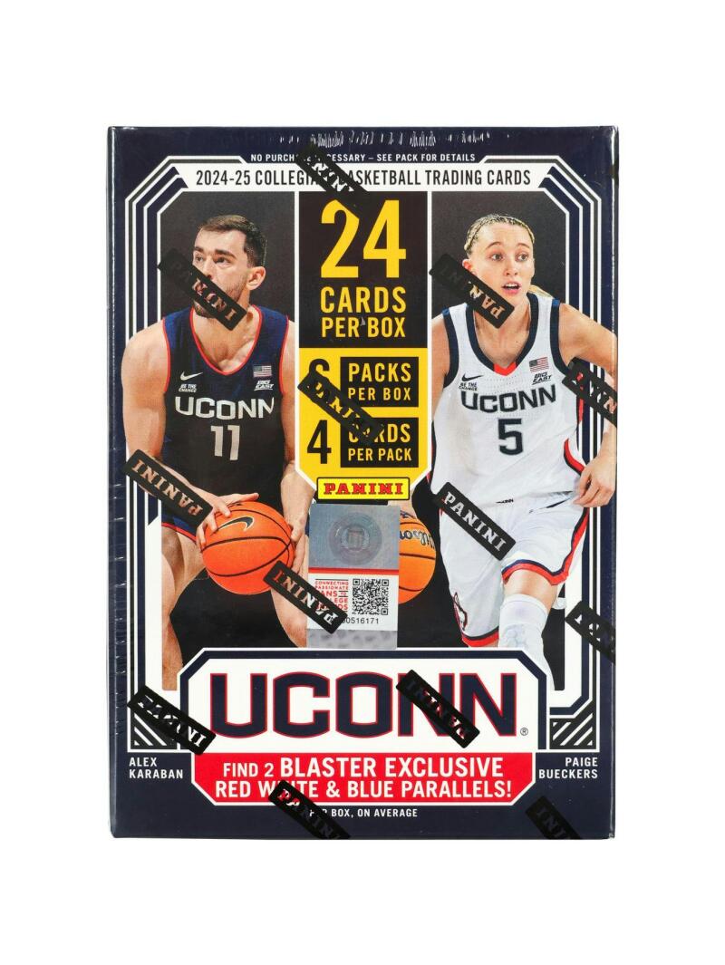 2024-25 Panini UConn Collegiate Basketball 6-Pack Blaster Box Image 1