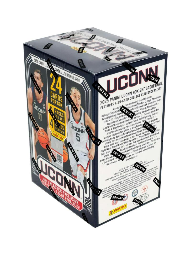 2024-25 Panini UConn Collegiate Basketball 6-Pack Blaster Box Image 2