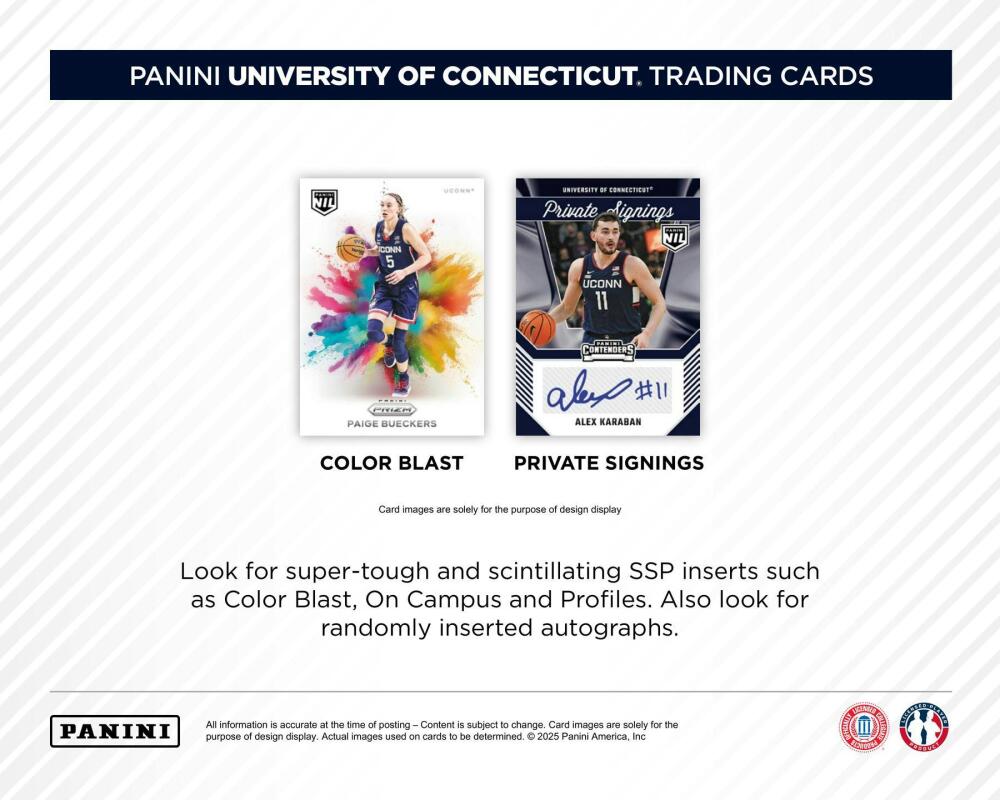 2024-25 Panini UConn Collegiate Basketball 6-Pack Blaster Box Image 4